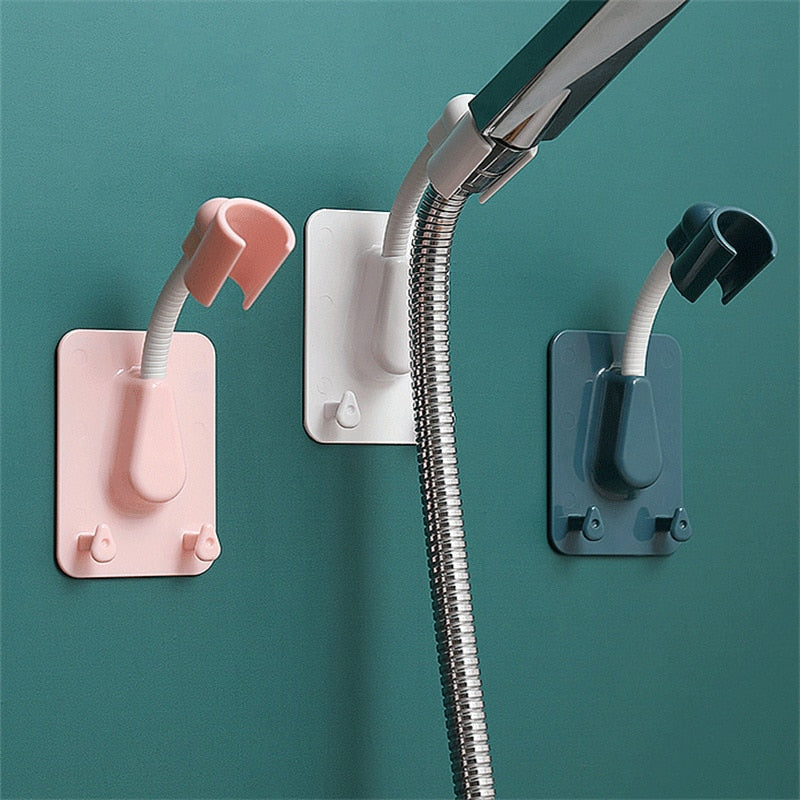 Universal Shower Bracket Fixed Seat Shower Head Nozzle Suction Cup Shower Accessories Punch-Free Home Bathroom Base