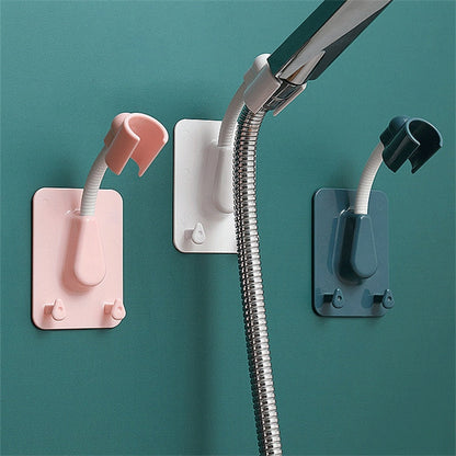 Universal Shower Bracket Fixed Seat Shower Head Nozzle Suction Cup Shower Accessories Punch-Free Home Bathroom Base