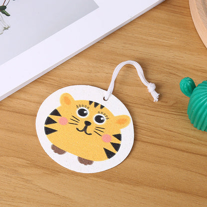 Compressed Wood Pulp Cotton Sponge Dish Washing Brush Non-Stick Oil Kitchen Sponge Wipe Cartoon Dish Washing Scrub Dish Towel