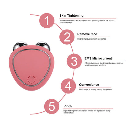 Micro Current Beauty Instrument Roller Instrument Beauty Massager 3d Roller Beauty Instrument
