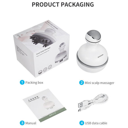 Head massager rechargeable head massager electric 3D scalp massager multifunctional head physiotherapy instrument