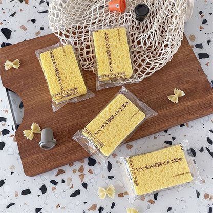 Kitchen Multi-Functional Cleaning Sponge Brush To Remove Oily Cleaning Block High-Density Water Absorption Descaling Dish Washing Brush