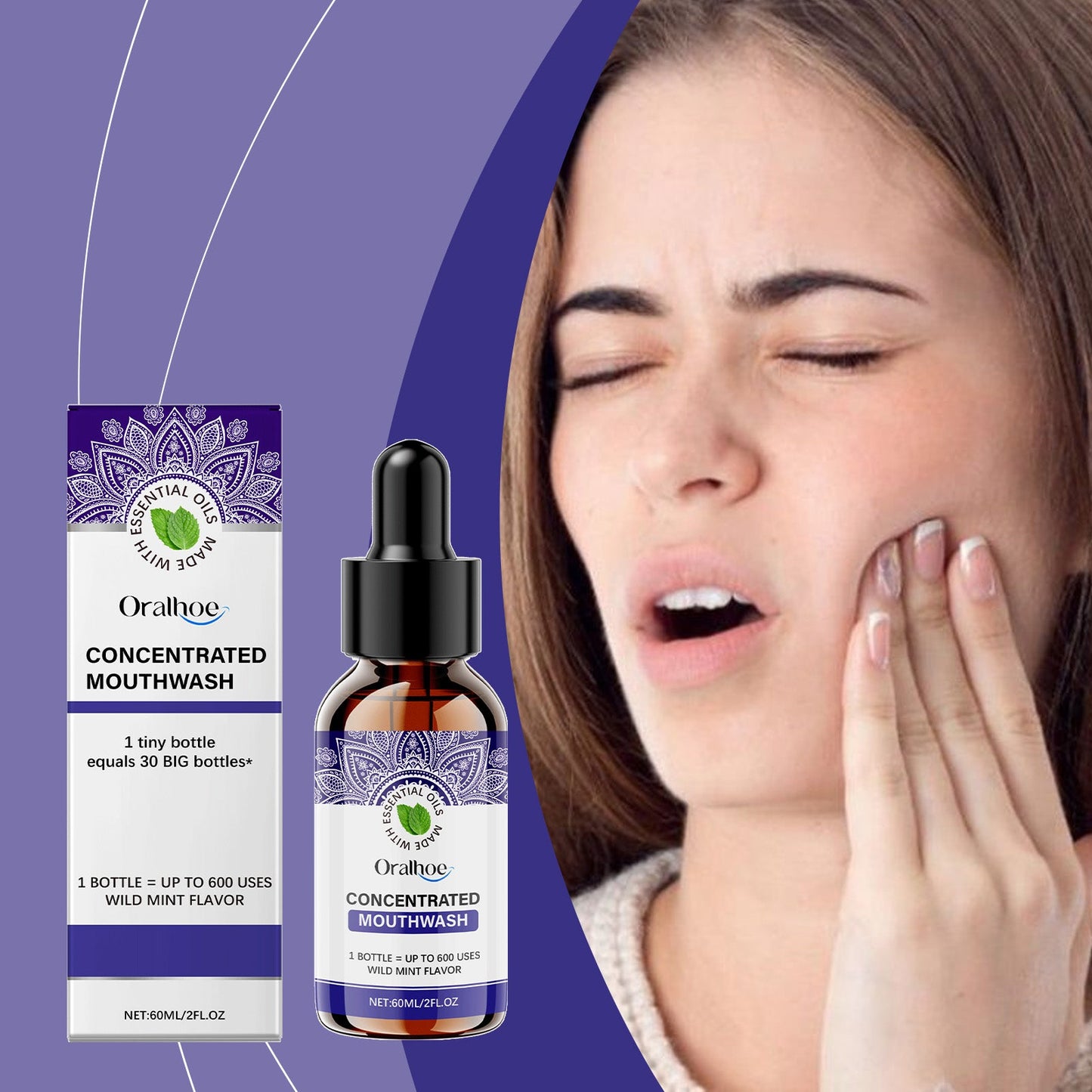 Mint Dental Mouthwash Gentle Care For Teeth Clean Fresh Smell Care Mouthwash