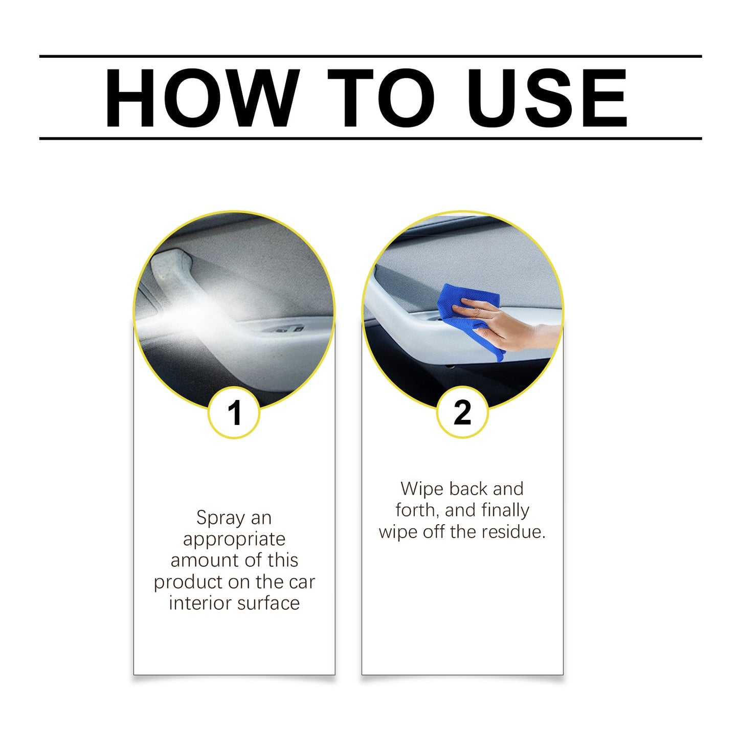 Multi-Functional Interior Cleaner The Interior Of The Steering Wheel Seat Is As Bright As A New Cleaner