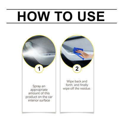 Multi-Functional Interior Cleaner The Interior Of The Steering Wheel Seat Is As Bright As A New Cleaner