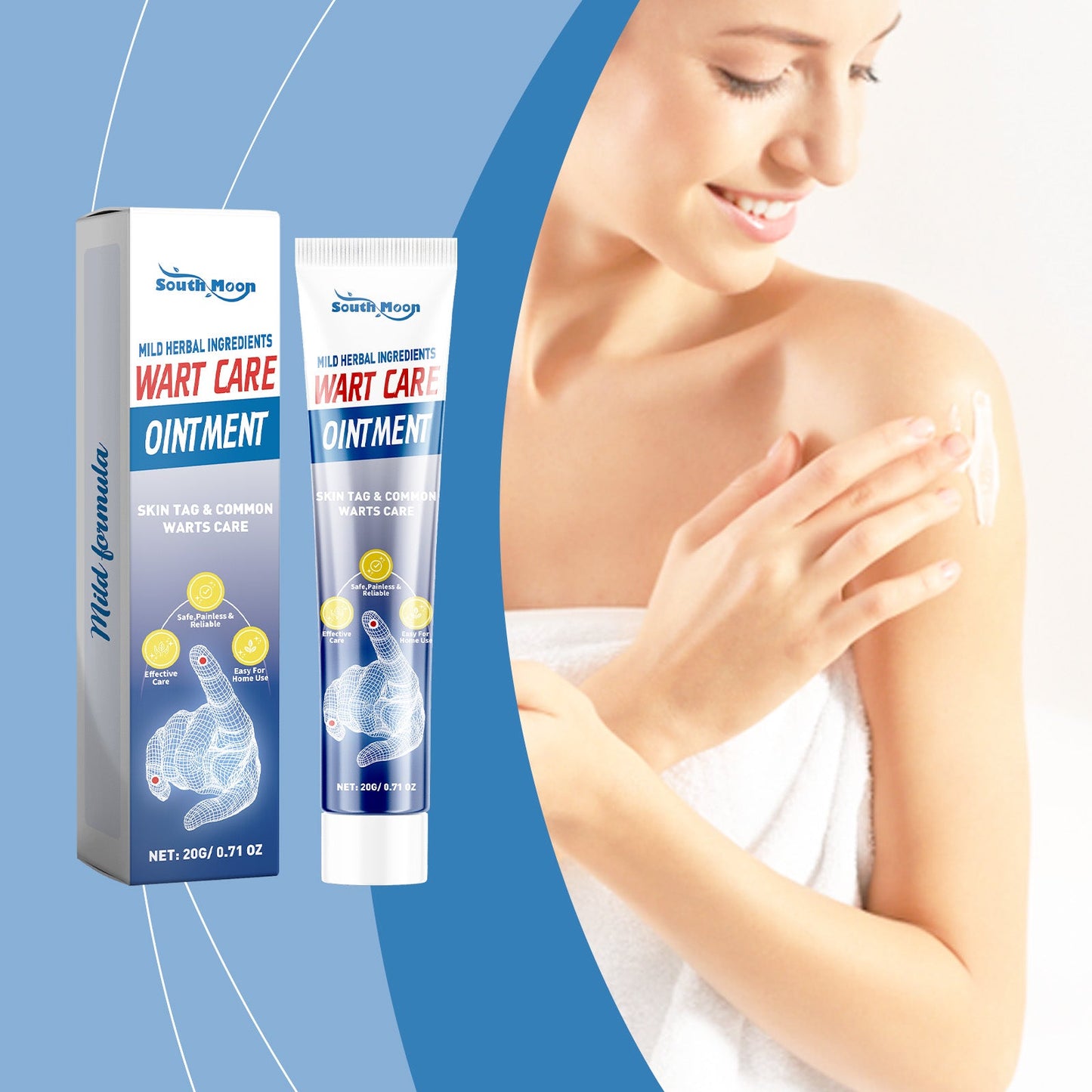 Herbal Keyu Cream, Improves Skin Natural Smooth Gentle Care Skin Body Care Cream