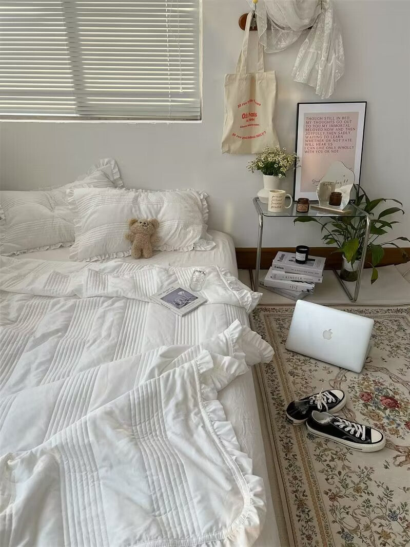 Solid color summer cool air-conditioned thin summer blanket