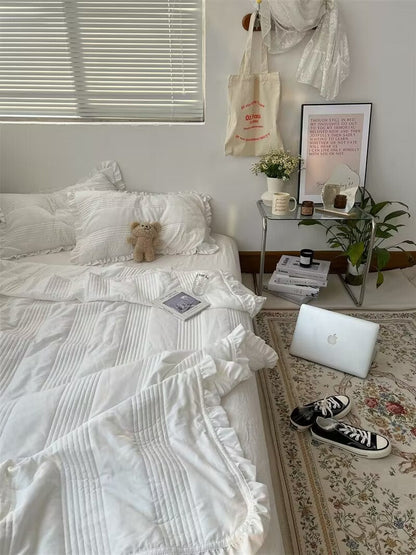 Solid color summer cool air-conditioned thin summer blanket