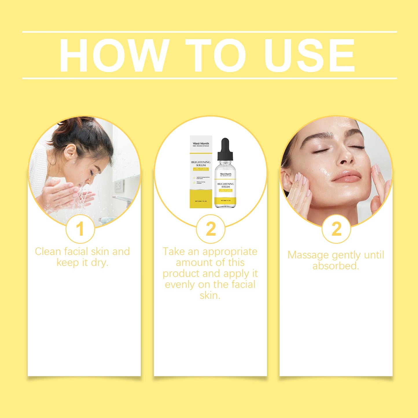 Brightening Serum, A Facial Blemish Calming, Hydrating, Firming And Brightening Serum