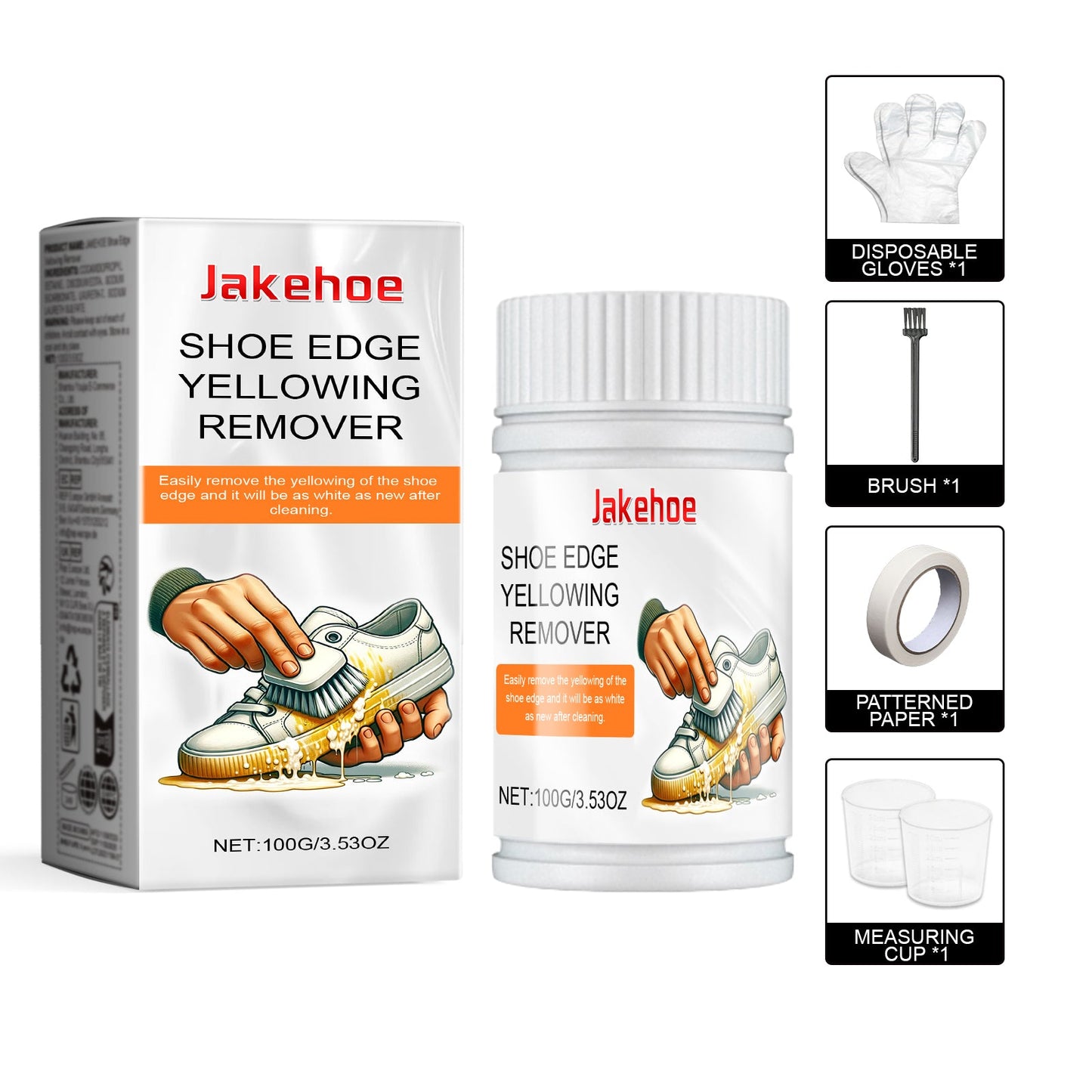Little White Shoe Cleaner, Small White Shoes Sneakers Clean Upper Dirt Yellow Edge Brightening White Cleaning Lotion