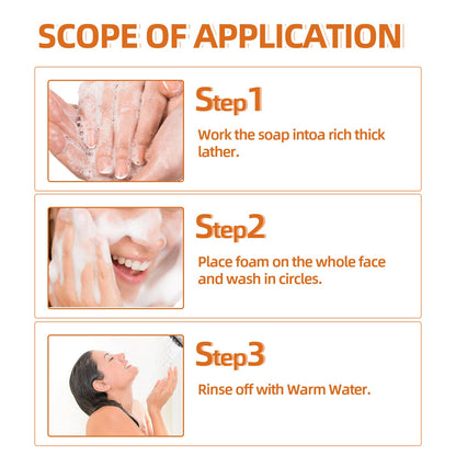 Turmeric Face Soap, Face Repair Gentle Cleansing, Fade Spots And Smooth Fine Lines Cleaner Soap