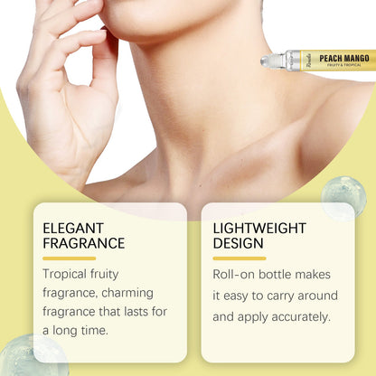Tropical Fruit Perfume Ball Bearing Fruit Fragrance Ball Rolling Perfume For Women Fresh And Light Scent