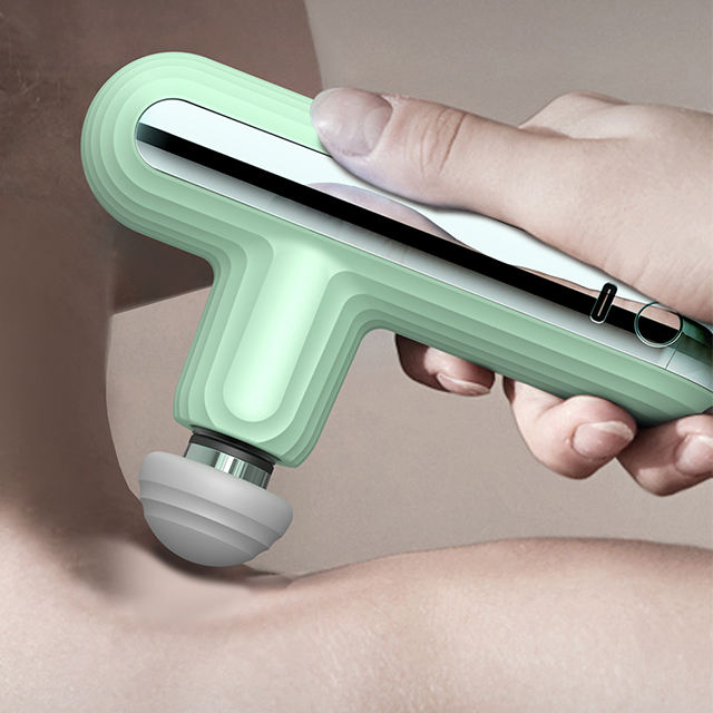 Direct Factory New Design Pink Fitness Muscle Massage Gun Mini Pocket Fascial Gun Massage