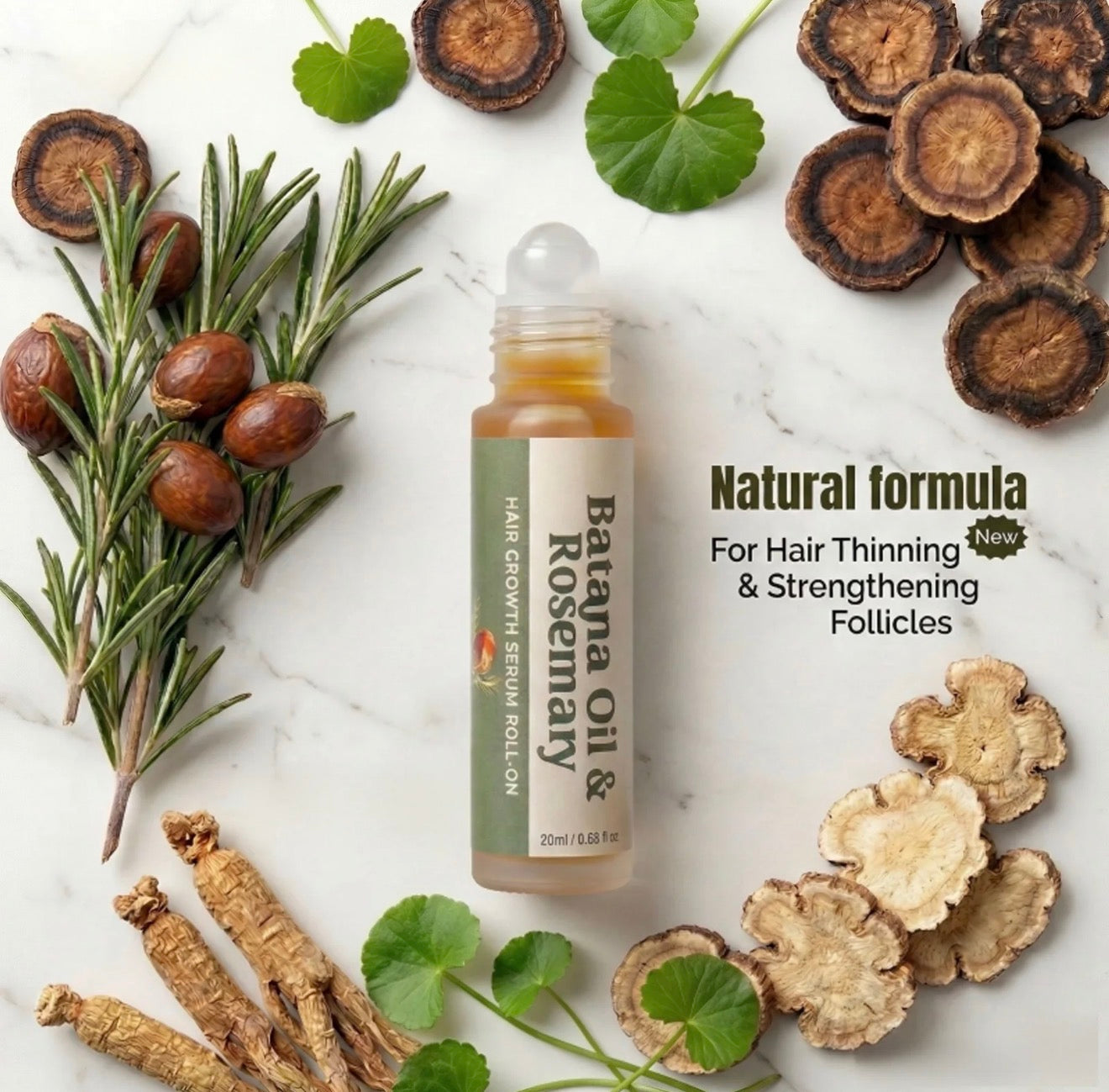 HerbalRoot Batana Serum Roll-On