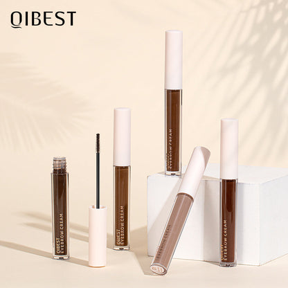 QIBEST New Three Dimensional Eyebrow Dyeing Cream Does Not Fade And Halo And Eyebrow Dyeing Liquid Is Waterproof And Sweat Proof