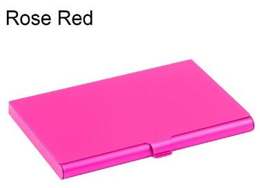 Creative business card case stainless steel Aluminum Holder Metal Box Cover Credit Men business card holder card metal Wallet