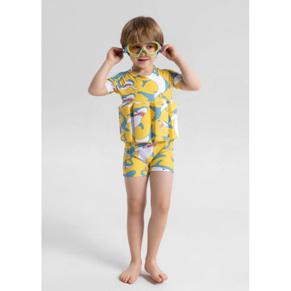 Children's buoyancy swimsuit, cute one-piece swimsuit for infants and young children, floating vest for baby girls