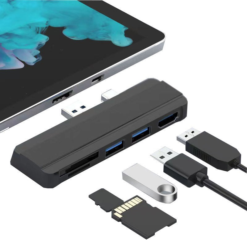 Suitable for Surface Pro 4/5/6 docking station USB to HDMI same screen card reader expansion hub