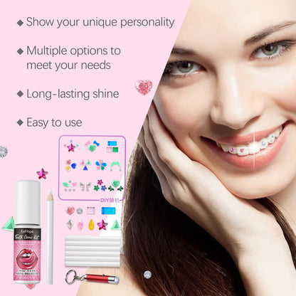 Dental Drill Diy Set Dental Beauty Decoration Drill Combination Personality Shine Smile Diy Dental Drill Set
