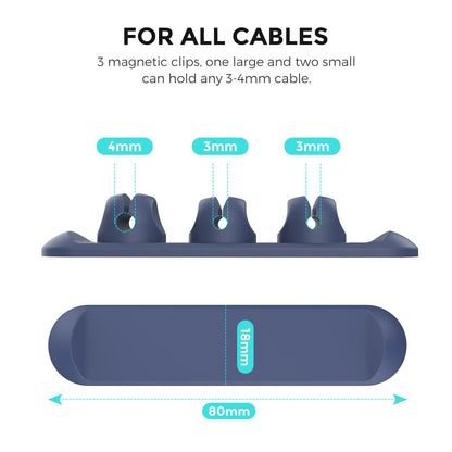 Data cable protection cover charging wire magnetic cable organizer silicone desktop data cable storage and winding device
