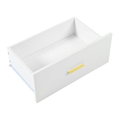 Modern White 9-Drawer Dresser for Bedroom - Ample Storage Wide Chest of Drawers, Sturdy & Safe
