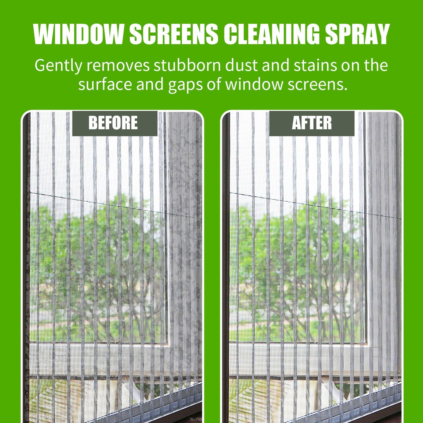 Window Cleaning Spray, Window Screen Cleaning Strong Decontamination Oil Stain Clean Bright Foam Spray