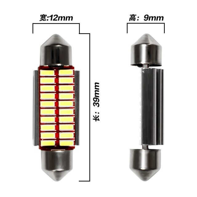 Festoon 31mm 36mm 39mm 42mm LED Bulb C5W C10W Super Bright 4014 SMD Canbus Error Free Auto Interior Doom Lamp Car Styling Light