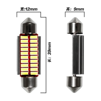 Festoon 31mm 36mm 39mm 42mm LED Bulb C5W C10W Super Bright 4014 SMD Canbus Error Free Auto Interior Doom Lamp Car Styling Light