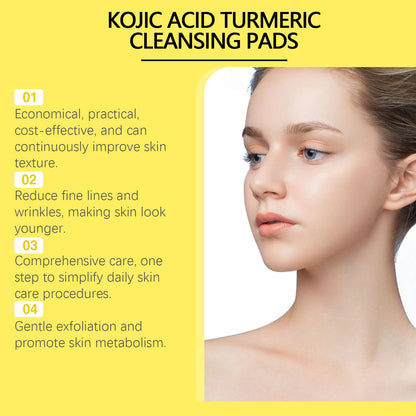Turmeric Cleansing And Exfoliating Pad Gently Cleanses And Brightens Skin Care Moisturizing Facial Skin Cleansing Pad