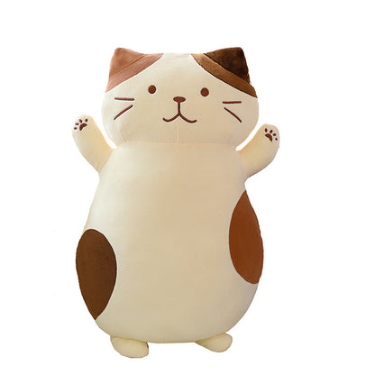 Cat Doll Girl Holding Big Doll Plush Toy Birthday Gift Girl