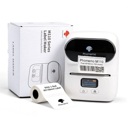 Phomemo price tag printer, home clothing tag thermal printer, handheld barcode printer