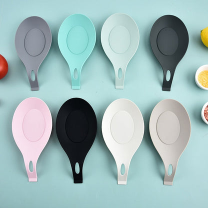 Silicone soup spoon mat, spoon holder, shovel change holder, seasoning soy sauce dish mat, storage mat, spoon change holder, spo