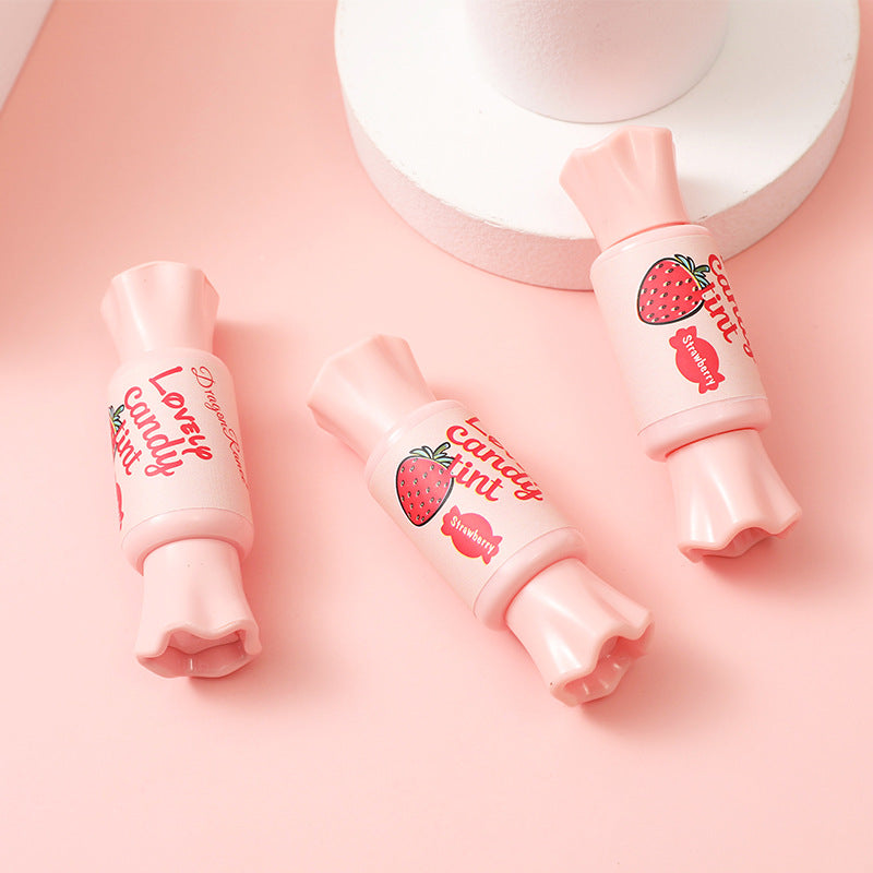 Dragonranee Mirror Pink Candy Lip Glaze Female Student Models Cute Waterproof Lipstick Dyed Lip Liquid