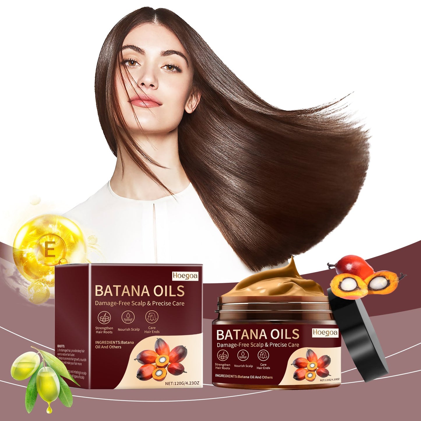 Batana Nourishing Hair Mask Improves The Repair And Smoothing Of Dry Hair And Irritated Hair