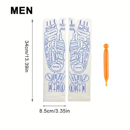 Reflexology Socks Women Foot Massage Meridian Acupoint Reflex Area Acupoint Socks And Foot Acupoint Illustration Socks for Foot