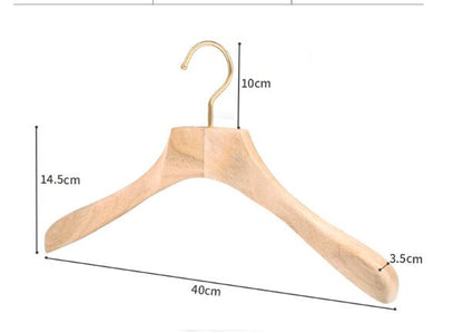 1PCS Household clothes hanging wooden anti-slip clothes rack