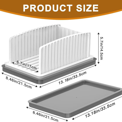 New detachable bread cutting tray Multifunctional foldable bread slicer with tray