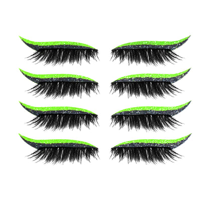 New Glitter Self-Adhesive Eyeliner Eyeshadow Sticker Double Eyelid False Eyelashes Waterproof Party Eye Makeup Sticker