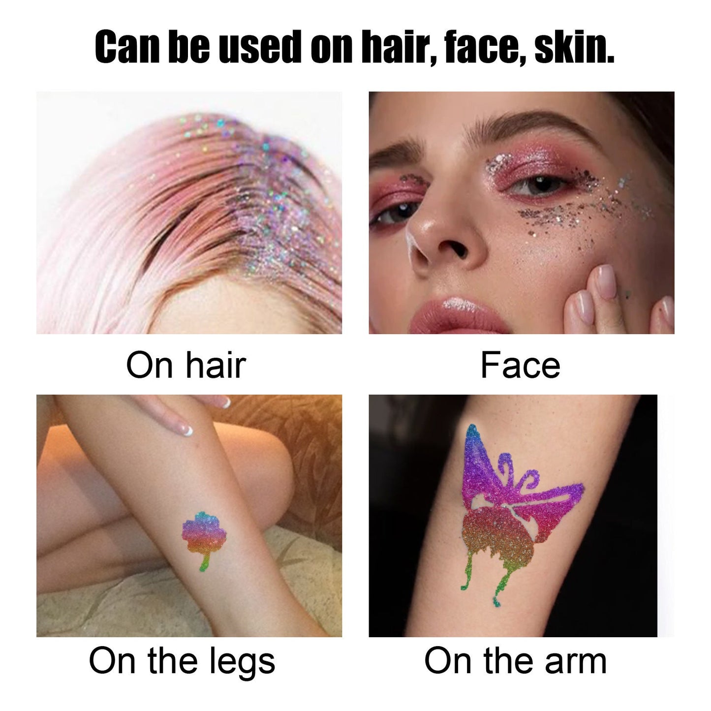 Flash Tattoo Skin Glue Painting Eye Makeup Glitter Glitter Face Body Skin Tattoo Glue