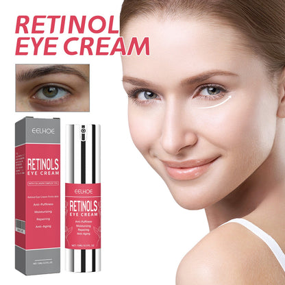 Retinol Eye Cream, Eye Skin Moisturizing Treatment Fade Fine Lines Dark Circles Elastic Firming Eye Cream