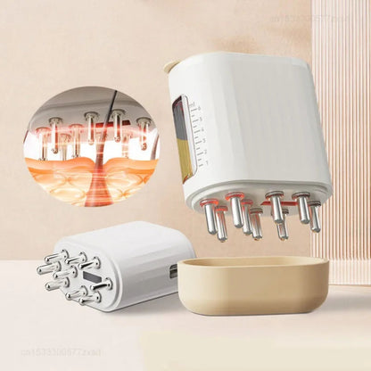Youpin Hipee Scalp Applicator Infrared Light Vibration Massage Scalp Liquid Comb Essential Oil Liquid Guiding Massager Comb Hair