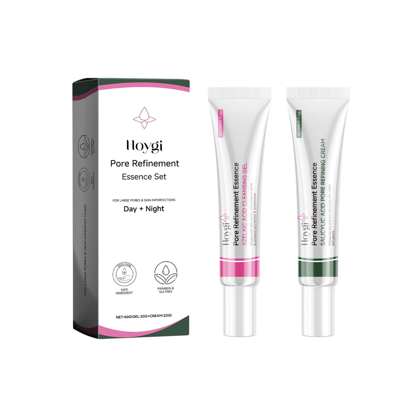 Pore Refinement Essence Set, Deeply Clean The Skin And Fine Pore Skin Cream