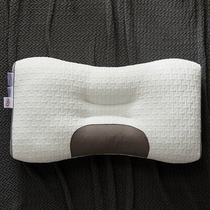 Light Luxury SPA Massage Pillow Single Pillow Core Neck Protection Adult Sleep Pillow Fiber Zone Massage Cervical Pillow Dormito