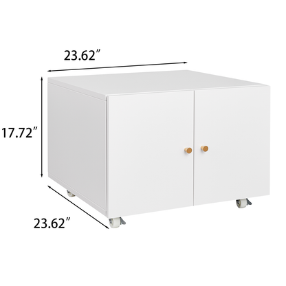 Office furniture Copier Cabinet white mobile pedestal file Printer Stand