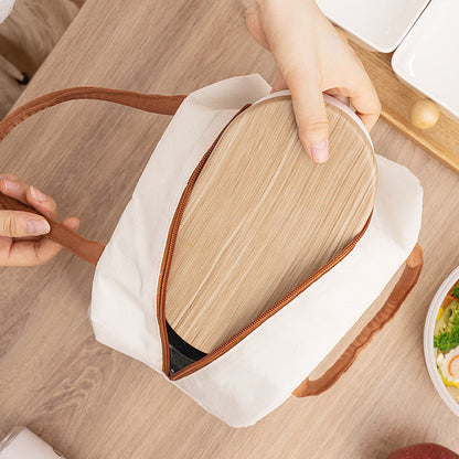 Simple style trendy thick waterproof lunch bag insulation fresh portable Oxford cloth lunch bag storage picnic bag