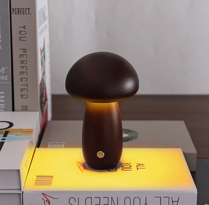 Mushroom lamp, LED charging night light, creative desk lamp, bedroom minimalist touch switch, ambient light, gift