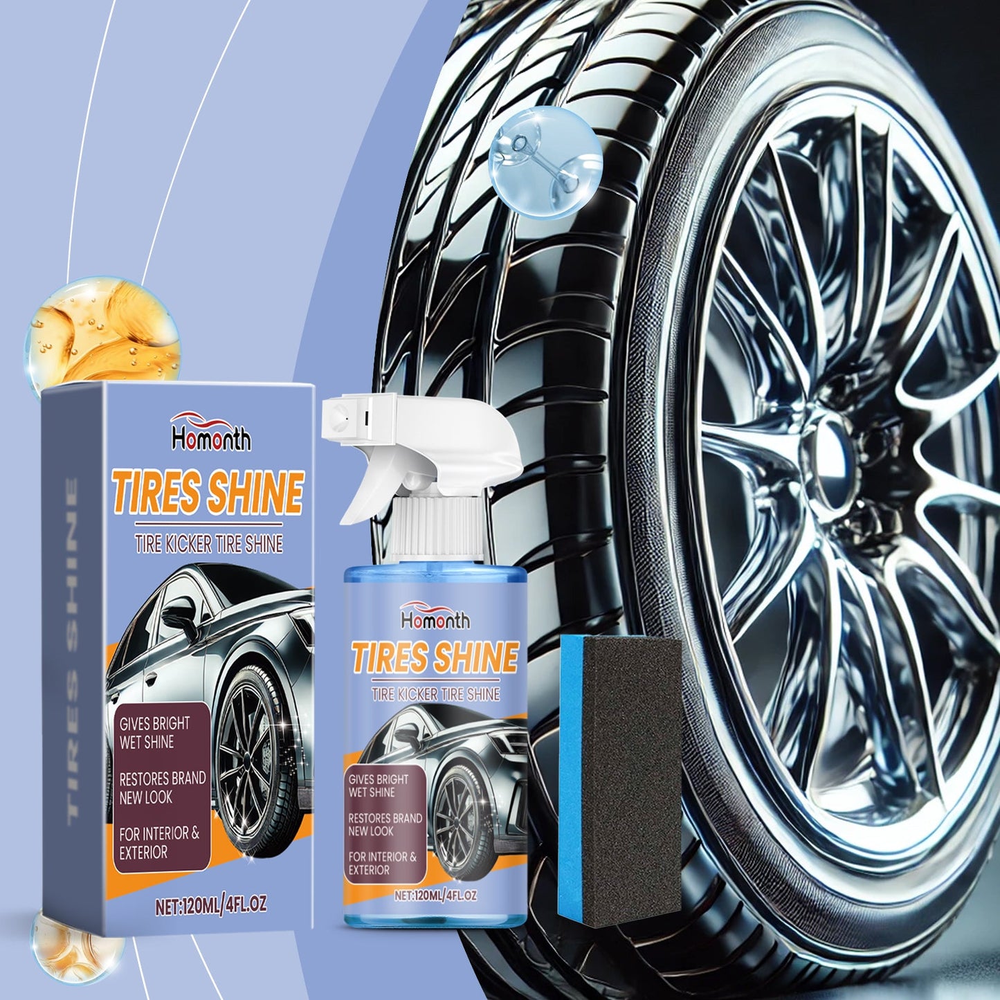 Automobile Tire Retreading Spray Tire Protection Oil Glaze Waterproof Antifouling Lasting Retreading Spray