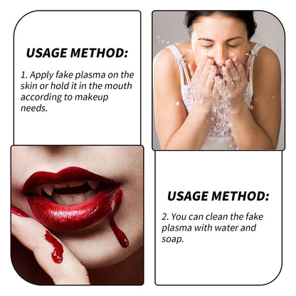 Halloween Plasma Props, Plasma Spray Fake Blood Vampire Zombie Blood Simulation Parody Makeup Props