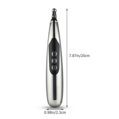 Rechargeable Acupoint Massage Pen 5-Head Meridian Pen Massager Magnetic Therapy Pain Relief Massager