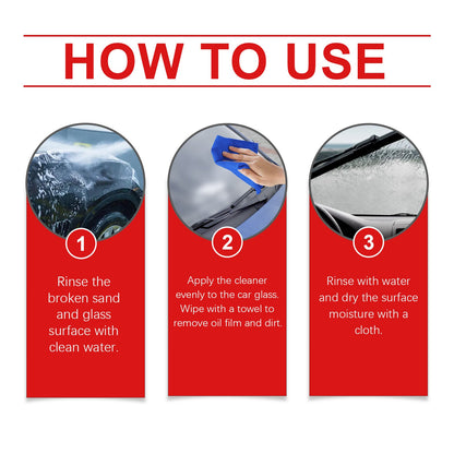 Automotive Glass Oil Film Cleaning Cream, Effectively Clean Glass Stains And Oil Stains Clear Vision